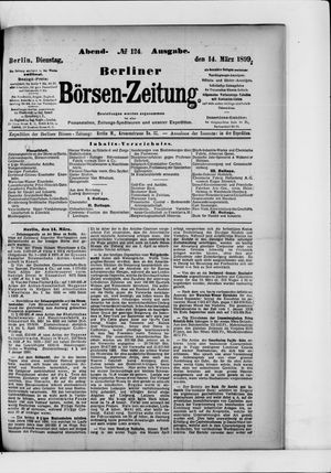 Berliner Börsen-Zeitung vom 14.03.1899