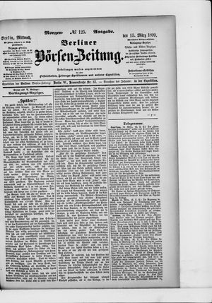 Berliner Börsen-Zeitung on Mar 15, 1899