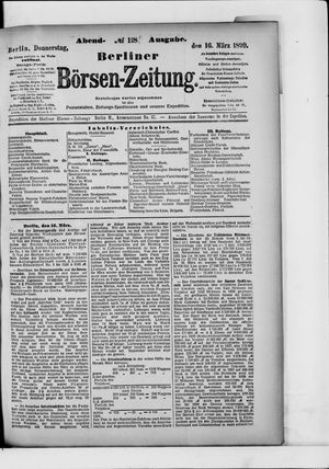 Berliner Börsen-Zeitung on Mar 16, 1899