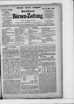 Berliner Börsen-Zeitung vom 17.03.1899