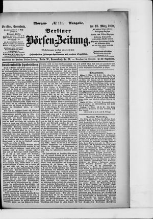 Berliner Börsen-Zeitung vom 18.03.1899