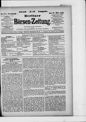 Berliner Börsen-Zeitung vom 18.03.1899