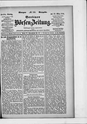 Berliner Börsen-Zeitung on Mar 19, 1899