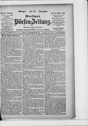 Berliner Börsen-Zeitung on Mar 21, 1899