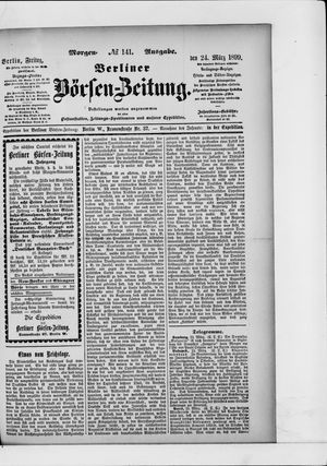 Berliner Börsen-Zeitung on Mar 24, 1899
