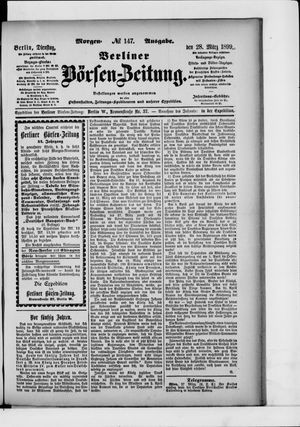 Berliner Börsen-Zeitung vom 28.03.1899