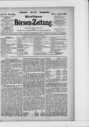 Berliner Börsen-Zeitung on Apr 4, 1899