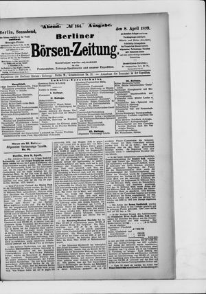 Berliner Börsen-Zeitung vom 08.04.1899