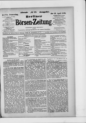 Berliner Börsen-Zeitung vom 13.04.1899