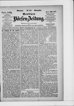 Berliner Börsen-Zeitung on May 2, 1899