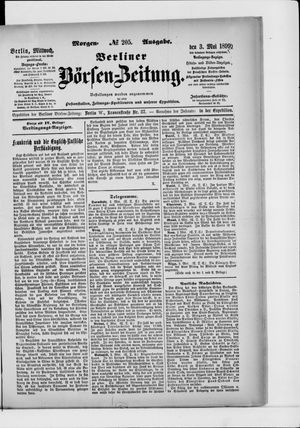 Berliner Börsen-Zeitung vom 03.05.1899