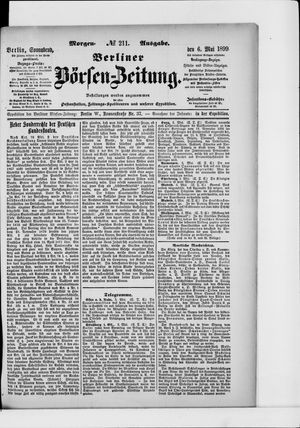 Berliner Börsen-Zeitung vom 06.05.1899