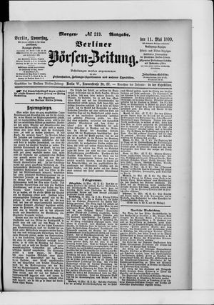Berliner Börsen-Zeitung vom 11.05.1899