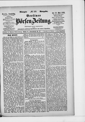 Berliner Börsen-Zeitung vom 18.05.1899