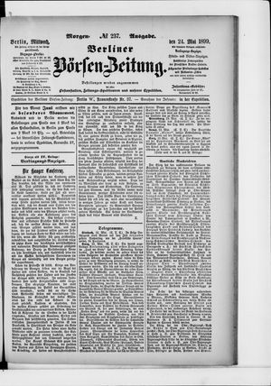 Berliner Börsen-Zeitung vom 24.05.1899
