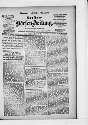 Berliner Börsen-Zeitung on May 28, 1899