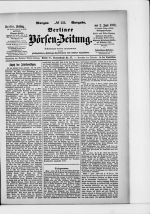 Berliner Börsen-Zeitung on Jun 2, 1899