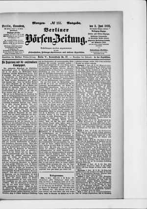 Berliner Börsen-Zeitung vom 03.06.1899