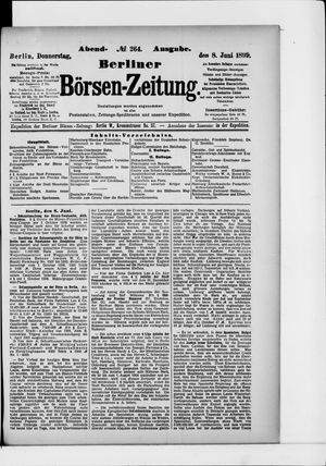 Berliner Börsen-Zeitung on Jun 8, 1899