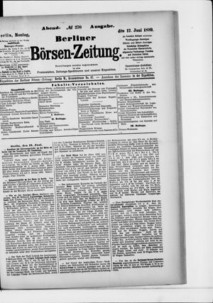 Berliner Börsen-Zeitung vom 12.06.1899