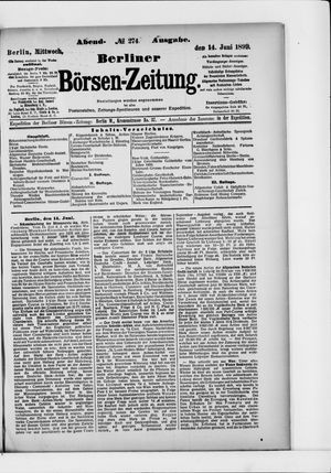 Berliner Börsen-Zeitung on Jun 14, 1899