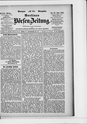 Berliner Börsen-Zeitung vom 23.06.1899