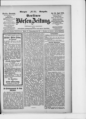 Berliner Börsen-Zeitung vom 24.06.1899