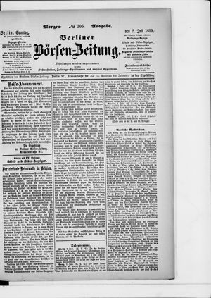 Berliner Börsen-Zeitung vom 02.07.1899