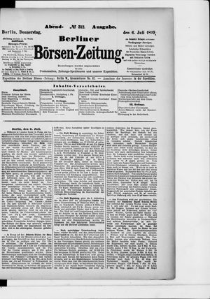 Berliner Börsen-Zeitung vom 06.07.1899