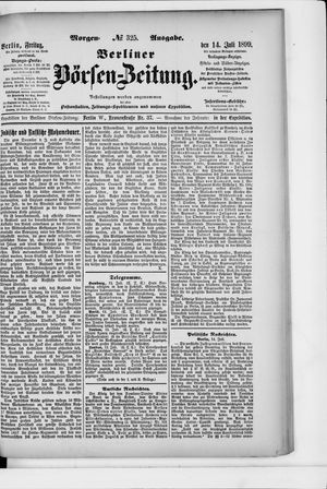 Berliner Börsen-Zeitung vom 14.07.1899