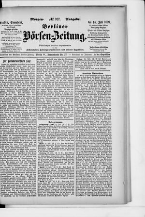 Berliner Börsen-Zeitung vom 15.07.1899
