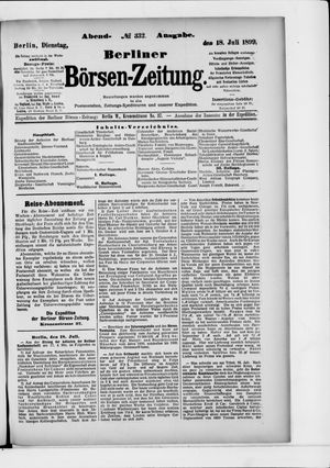 Berliner Börsen-Zeitung vom 18.07.1899
