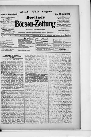 Berliner Börsen-Zeitung vom 22.07.1899