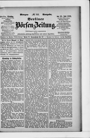 Berliner Börsen-Zeitung vom 25.07.1899