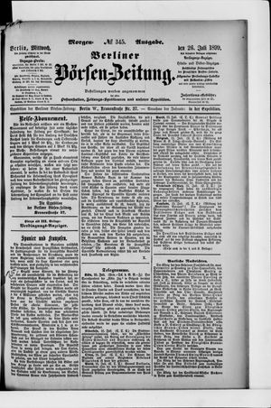Berliner Börsen-Zeitung on Jul 26, 1899