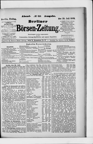 Berliner Börsen-Zeitung vom 28.07.1899