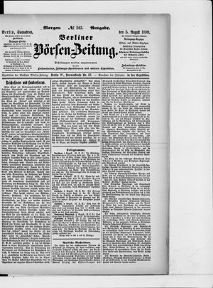 Berliner Börsen-Zeitung vom 05.08.1899