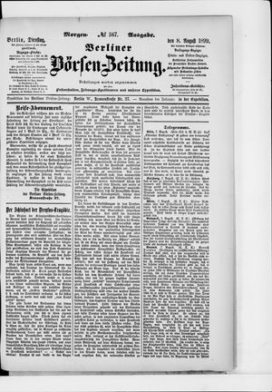 Berliner Börsen-Zeitung vom 08.08.1899