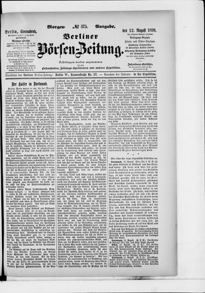 Berliner Börsen-Zeitung vom 12.08.1899