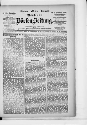 Berliner Börsen-Zeitung vom 02.09.1899