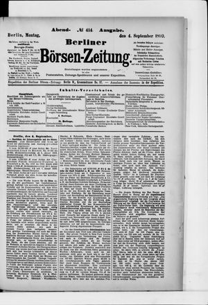 Berliner Börsen-Zeitung vom 04.09.1899