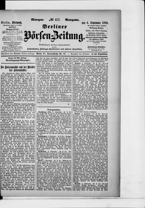 Berliner Börsen-Zeitung vom 06.09.1899