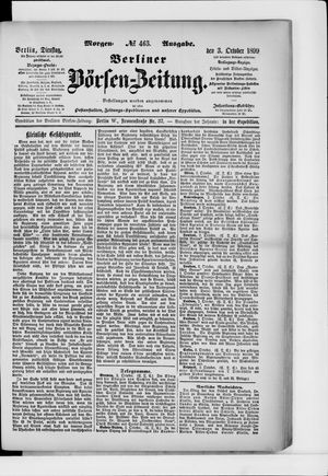 Berliner Börsen-Zeitung vom 03.10.1899