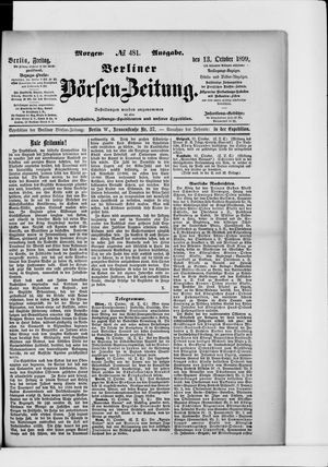 Berliner Börsen-Zeitung vom 13.10.1899