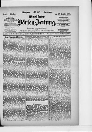 Berliner Börsen-Zeitung vom 17.10.1899