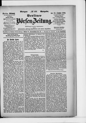 Berliner Börsen-Zeitung vom 18.10.1899