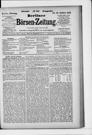 Berliner Börsen-Zeitung vom 24.10.1899