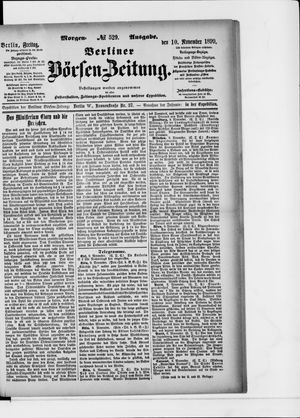 Berliner Börsen-Zeitung vom 10.11.1899