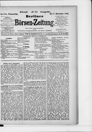 Berliner Börsen-Zeitung on Dec 7, 1899