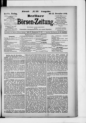 Berliner Börsen-Zeitung vom 15.12.1899